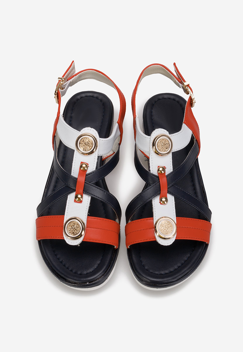 Sandale cu talpa joasa Phonia multicolore