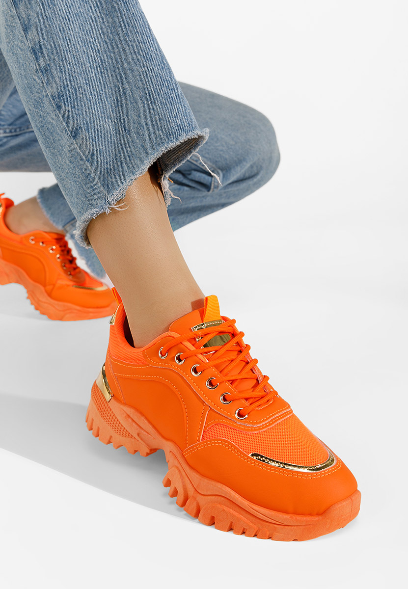 Sneakers dama Letania portocalii