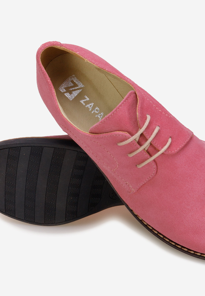 Pantofi derby piele Otivera V2 roz