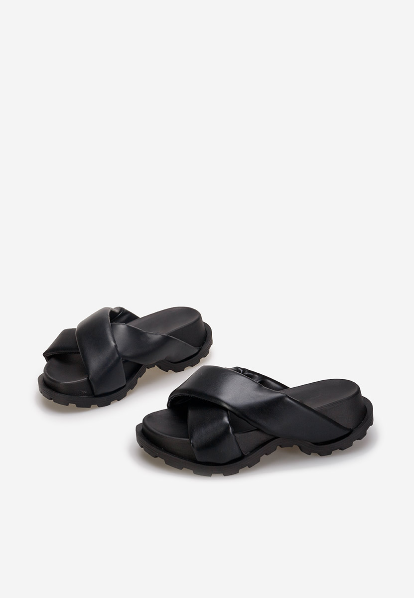 Papuci cu platformă Ariola negri