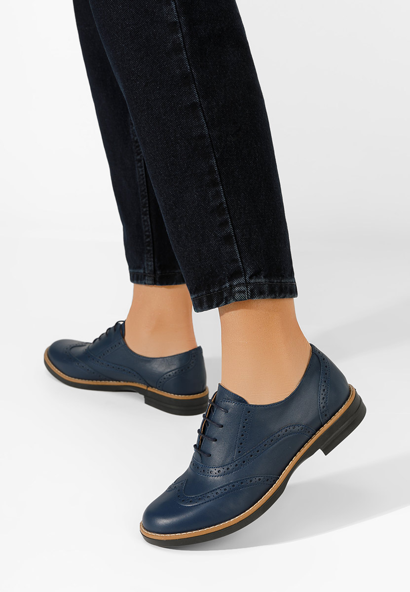 Pantofi dama brogue Emily navy