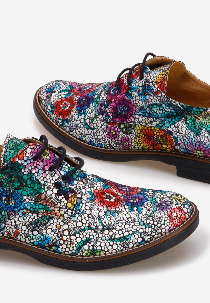 Pantofi derby piele Otivera V15 multicolori