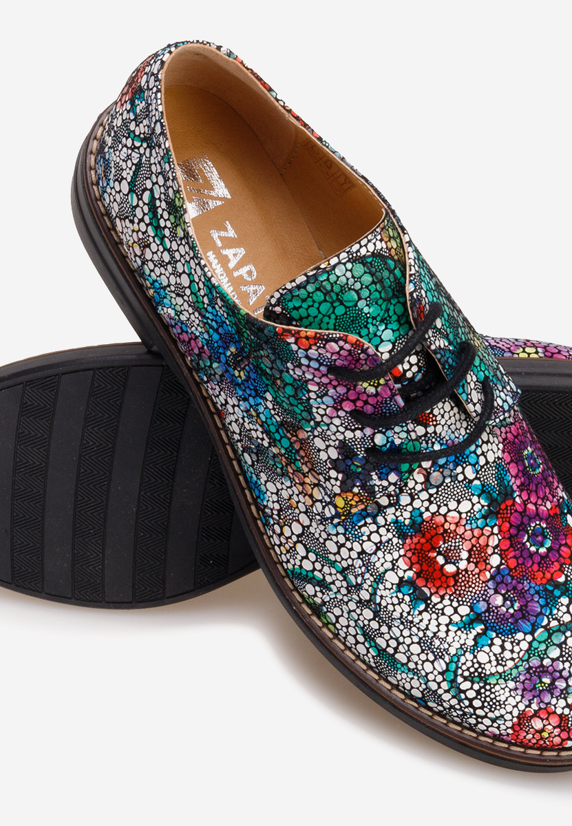 Pantofi derby piele Otivera V15 multicolori