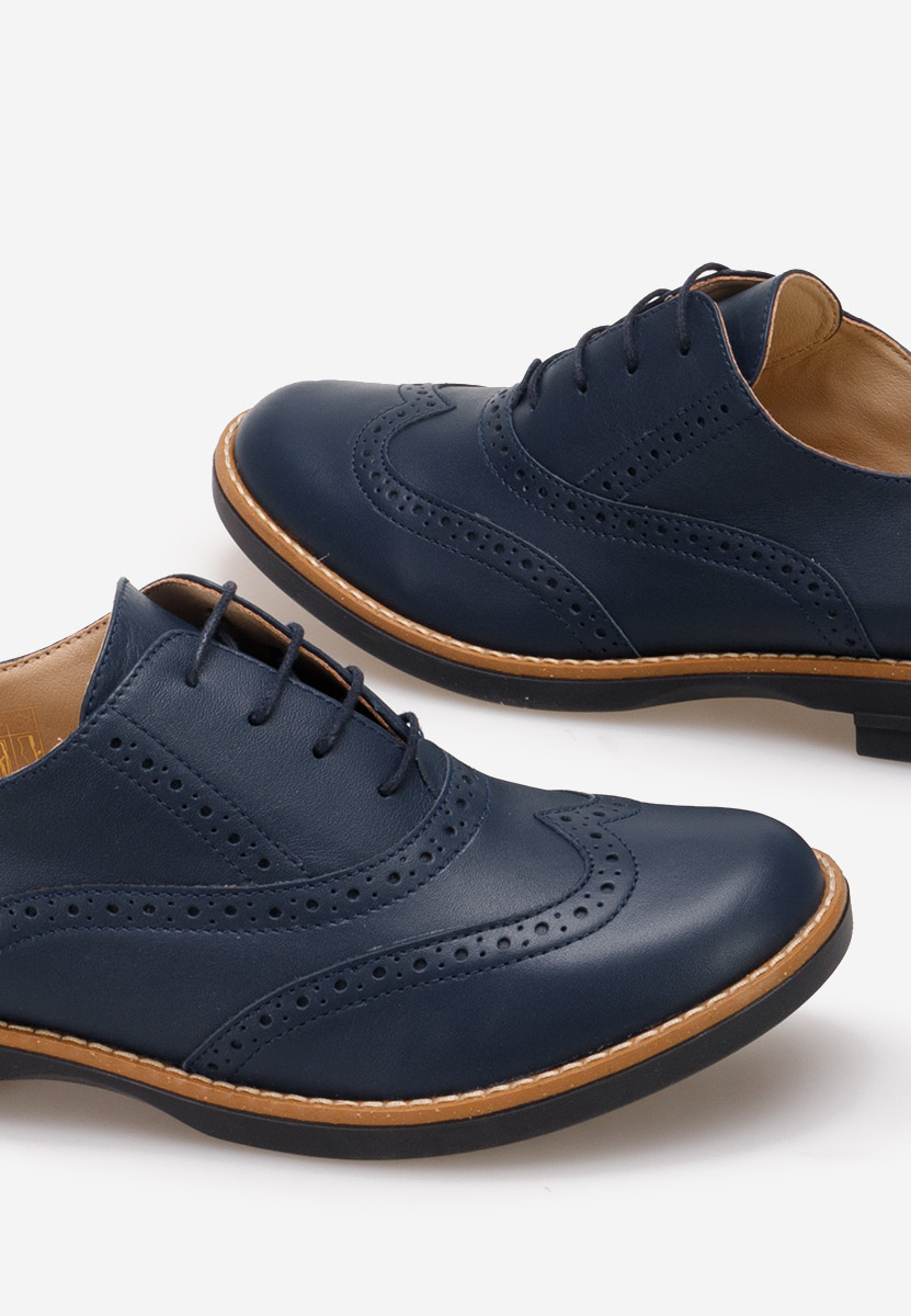 Pantofi dama brogue Emily navy