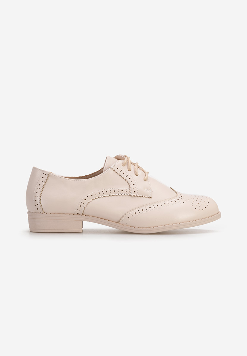 Pantofi oxford dama Nemara bej