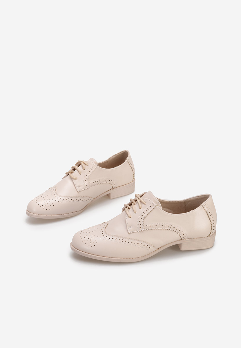 Pantofi oxford dama Nemara bej