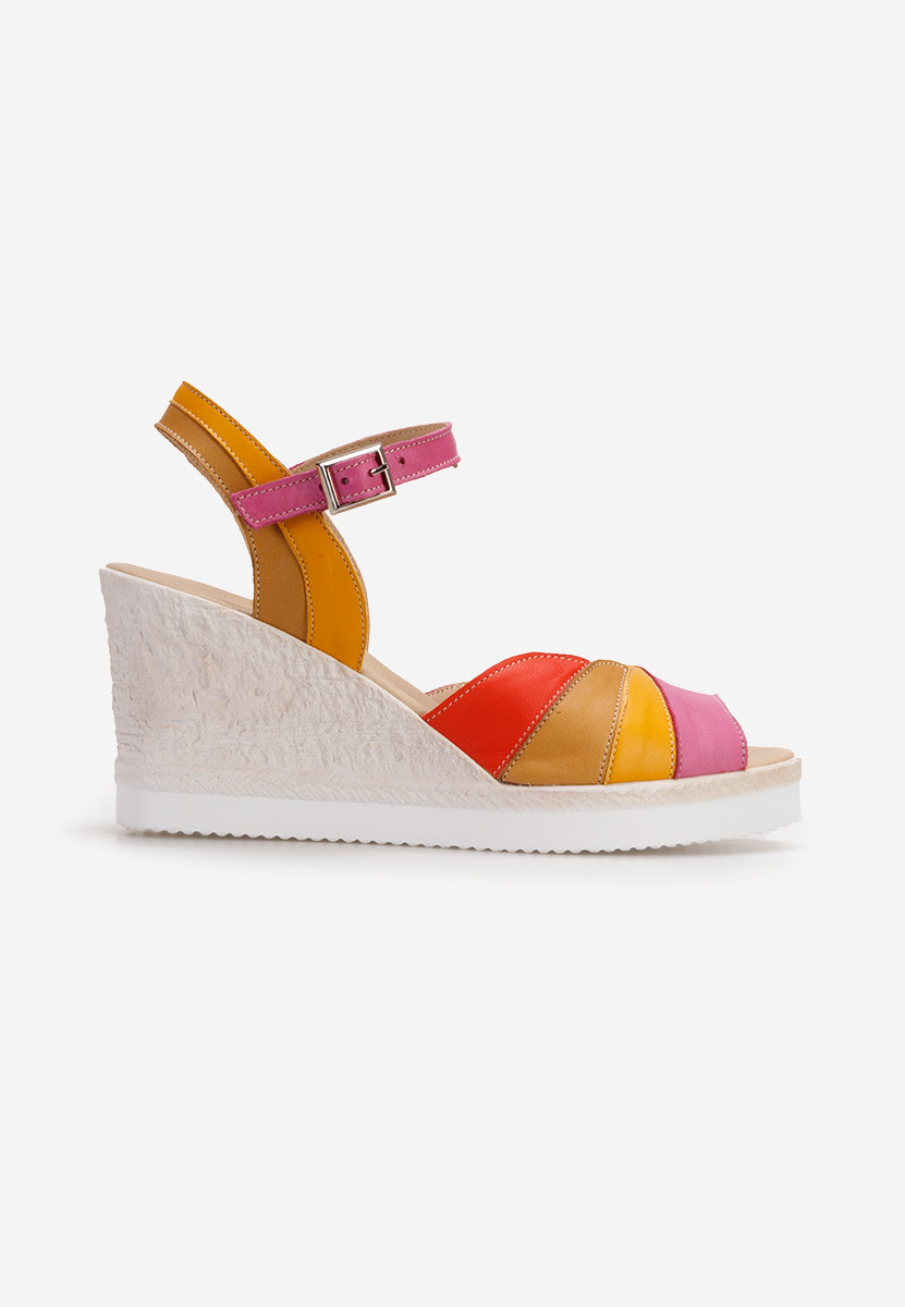 Sandale cu platforma piele Irvina V3 multicolore