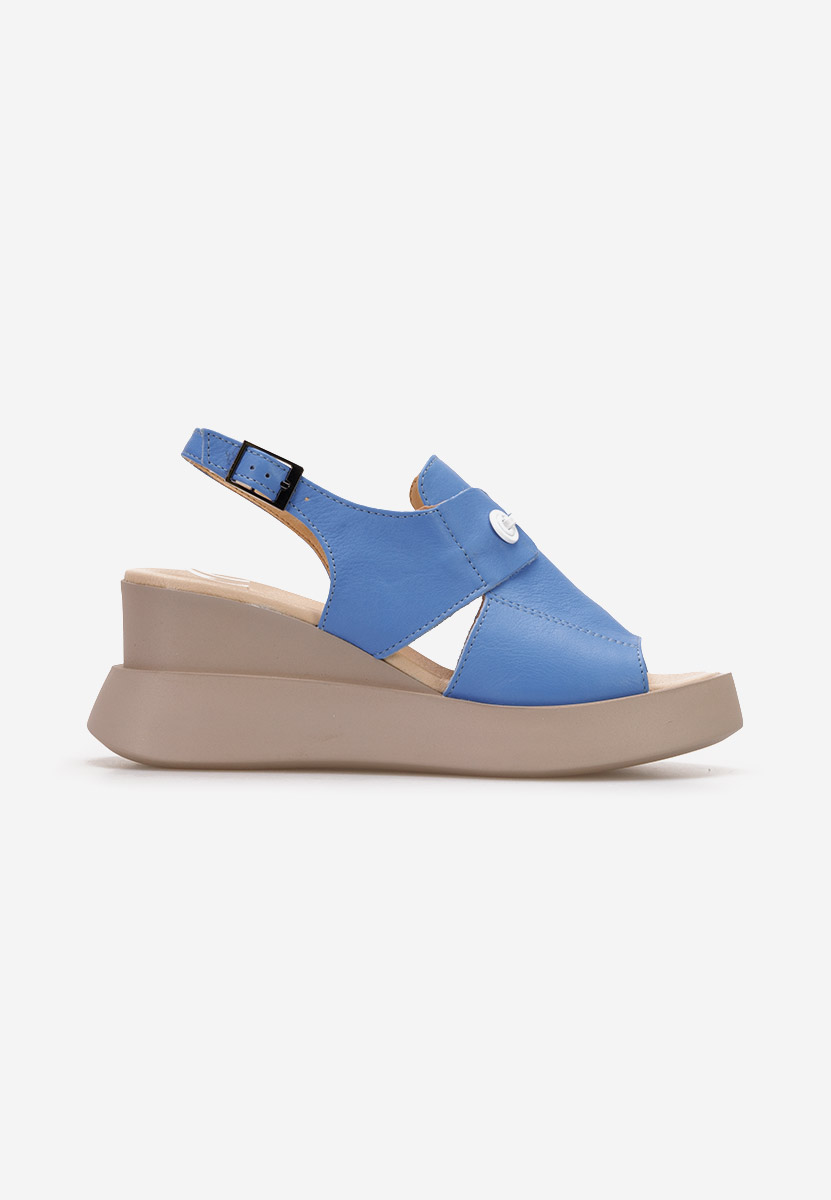 Sandale cu talpa ortopedica Edona V2 albastre - Zapatos