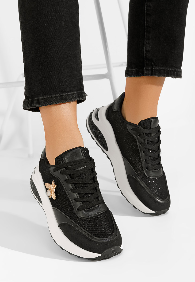 Sneakers cu platforma Ewina negri