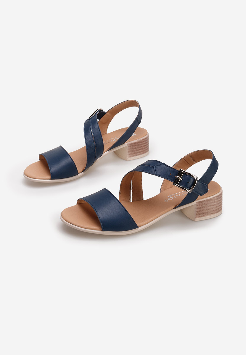 Sandale dama piele Savina navy