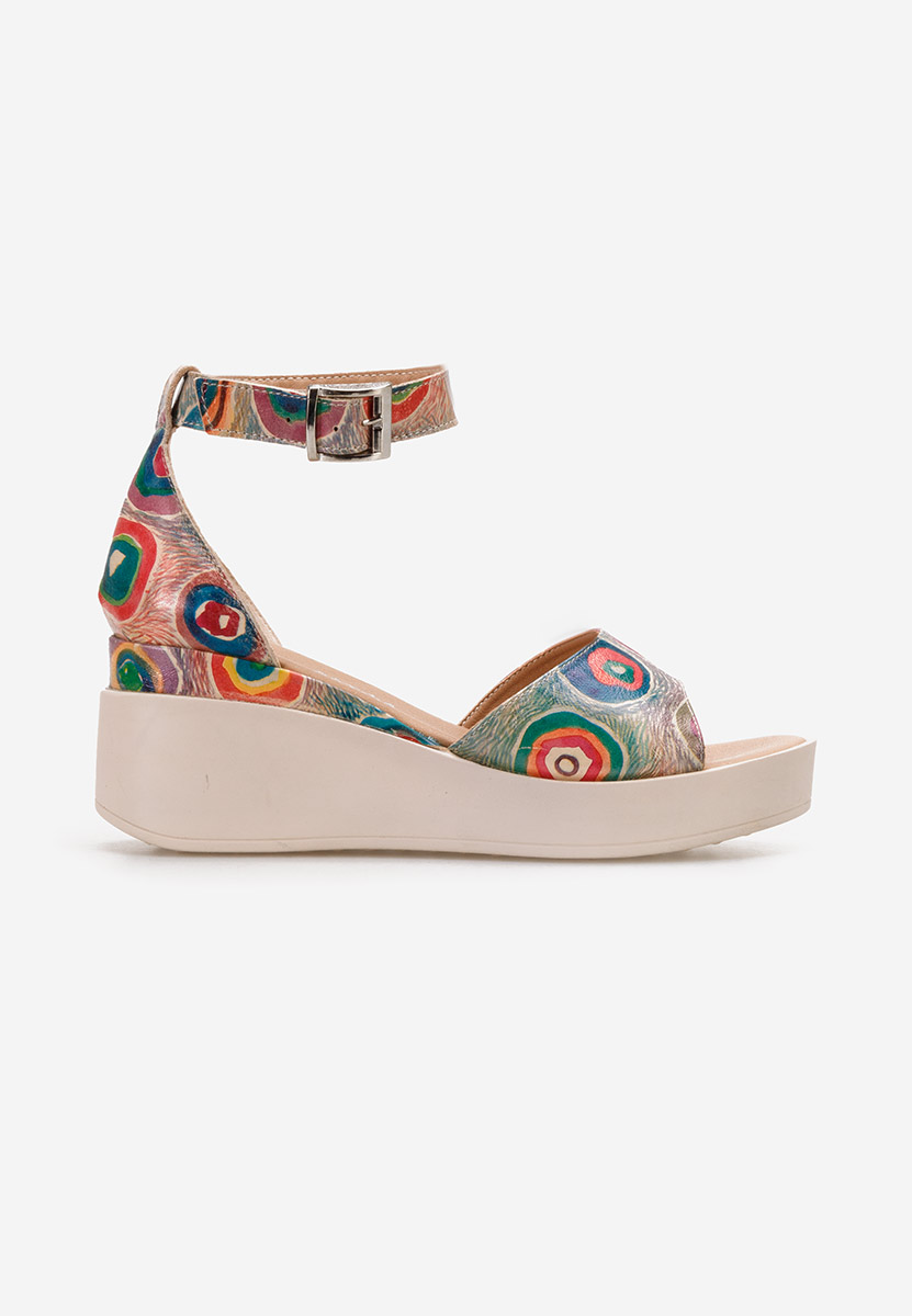 Sandale dama piele Salegia V5 multicolore