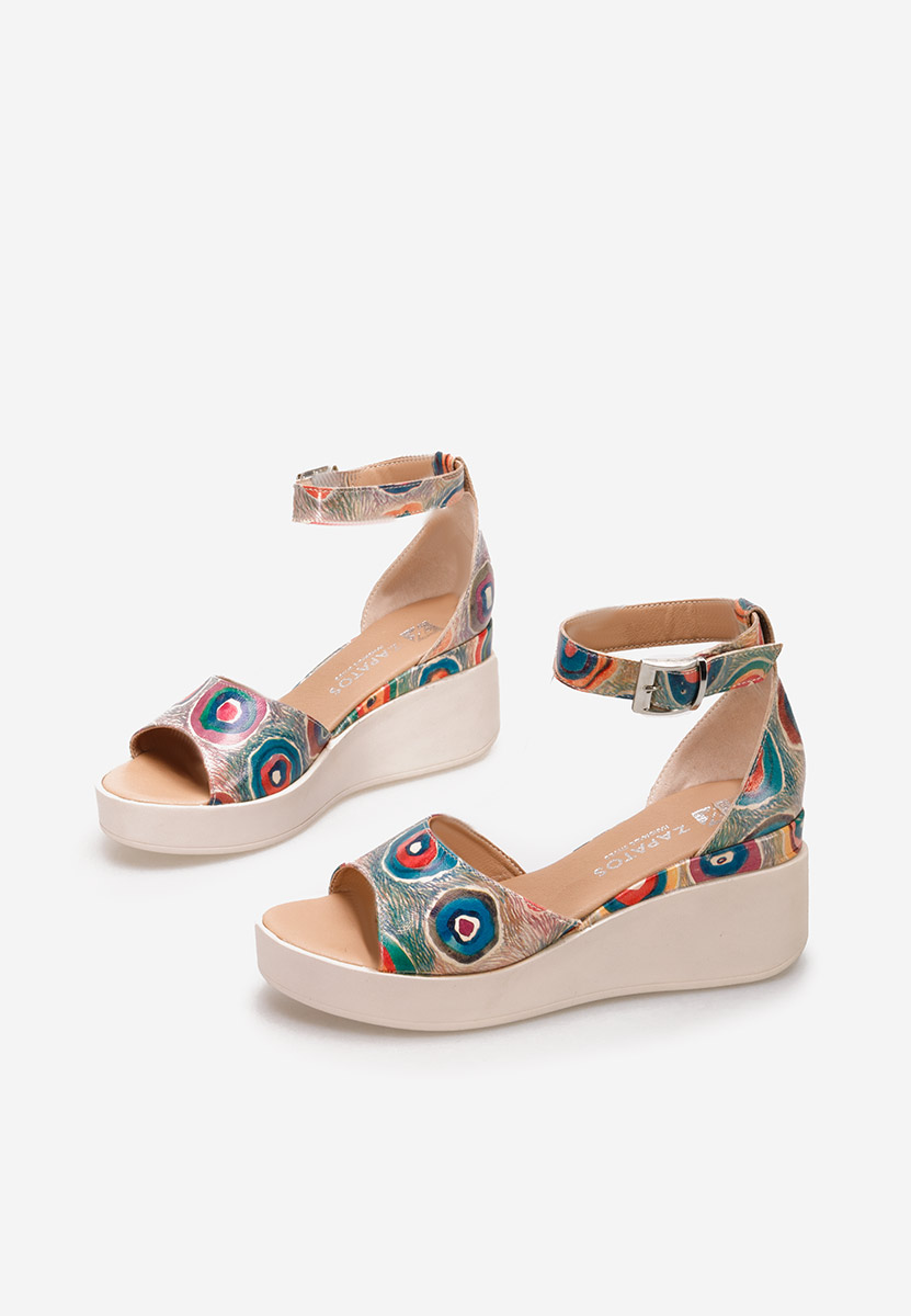 Sandale dama piele Salegia V5 multicolore