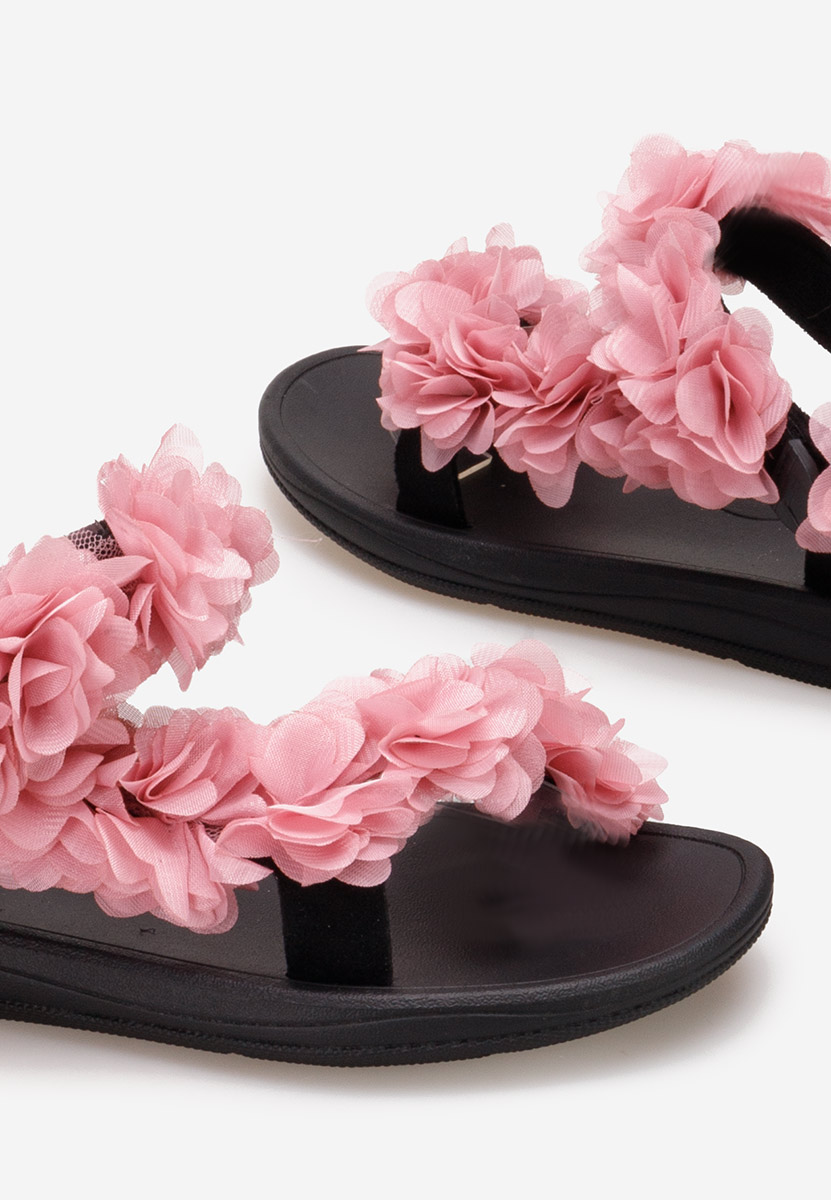 Sandale cu talpa joasa Isembra V2 roz - Zapatos