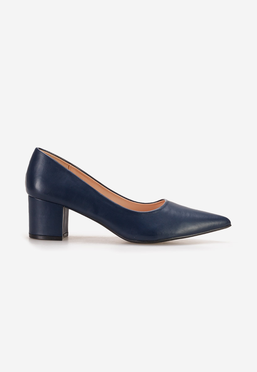 Pantofi cu toc mic Velmena navy