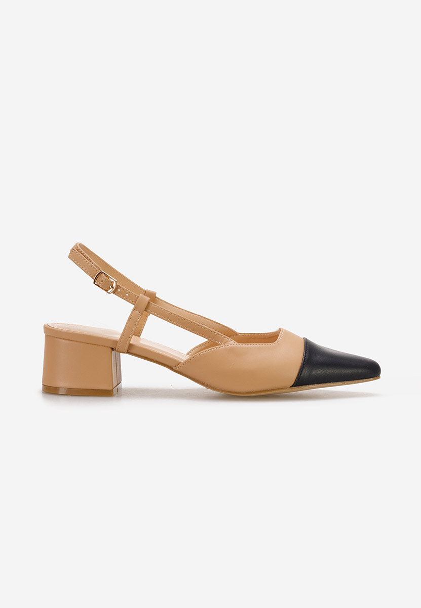 Pantofi slingback Nathrea kaki