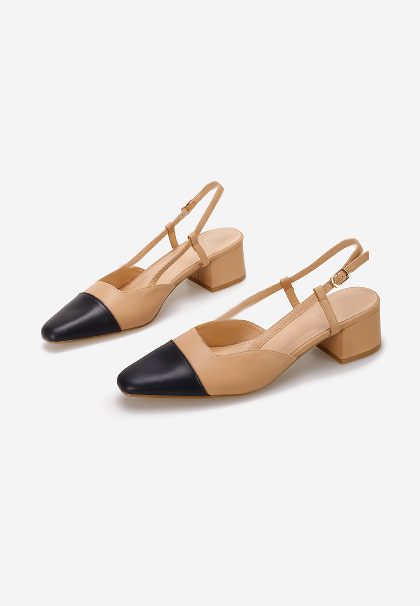 Pantofi slingback Nathrea kaki