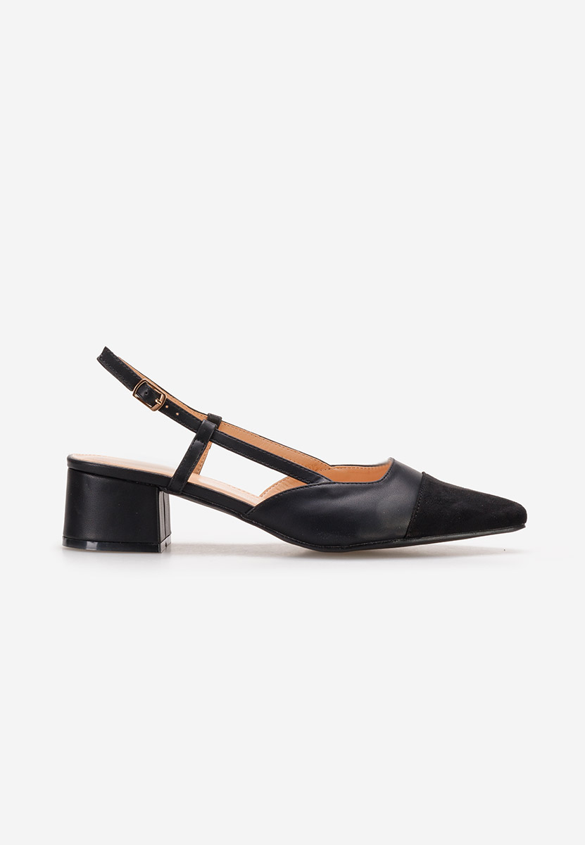 Pantofi slingback Nathrea negri