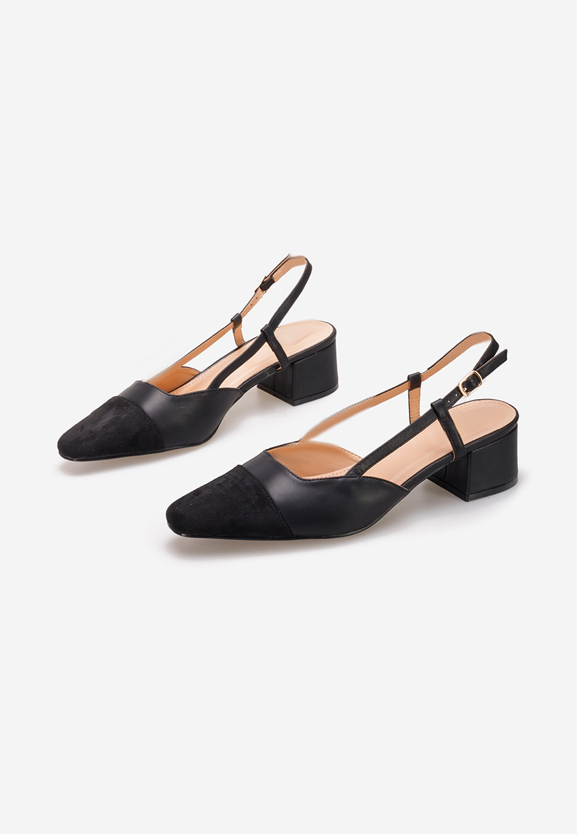 Pantofi slingback Nathrea negri