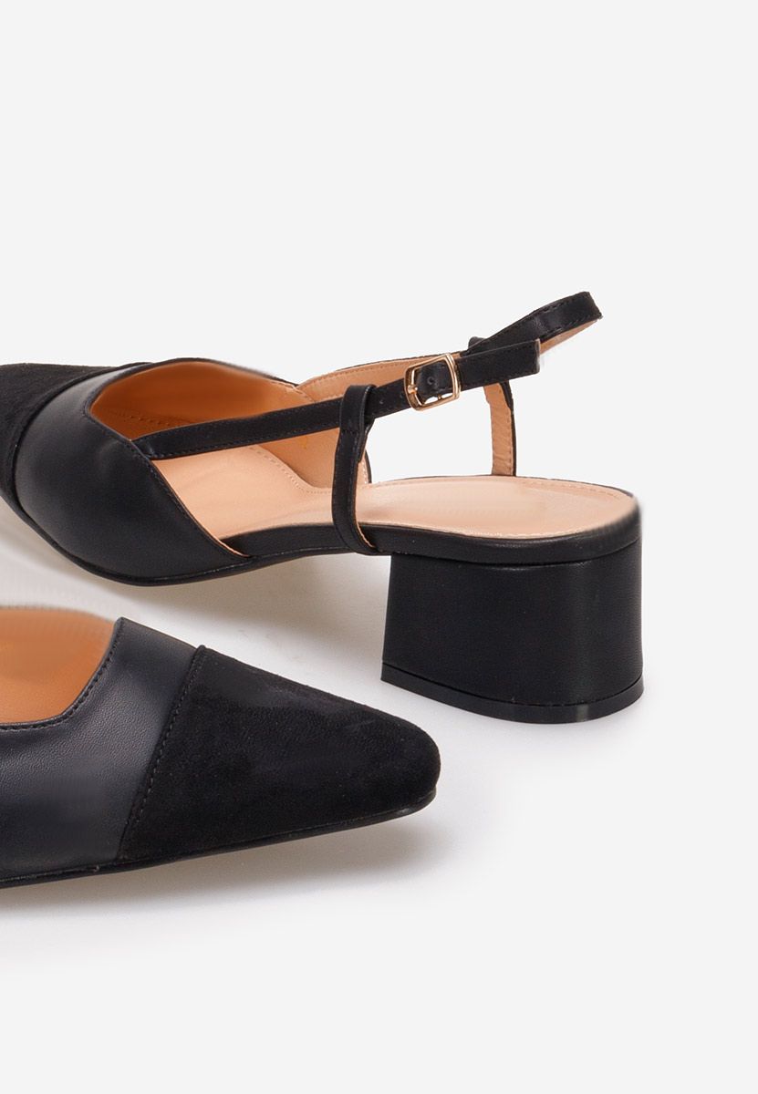 Pantofi slingback Nathrea negri
