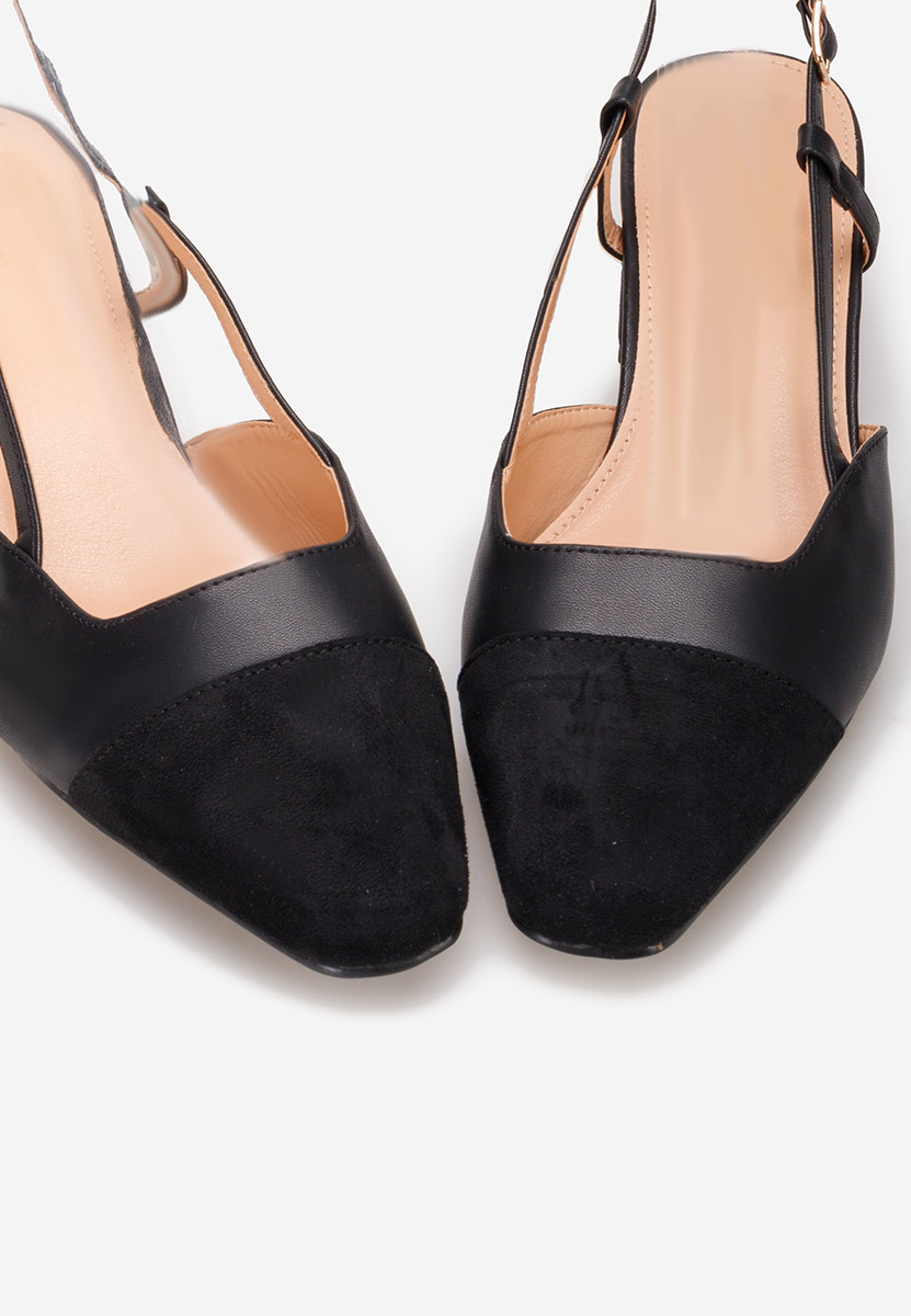 Pantofi slingback Nathrea negri