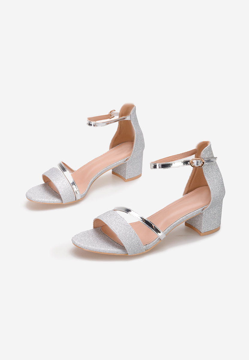 Sandale dama elegante Malena V5 argintii