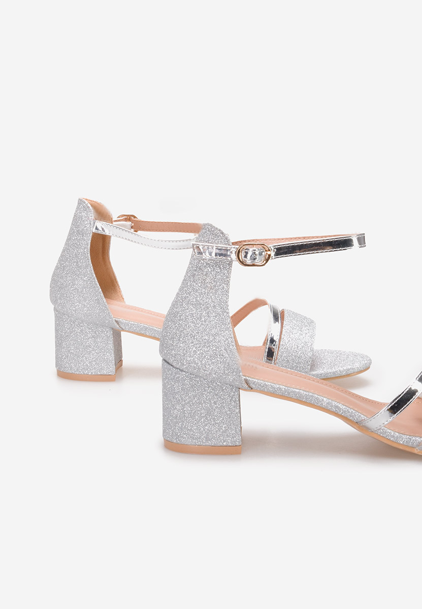 Sandale dama elegante Malena V5 argintii