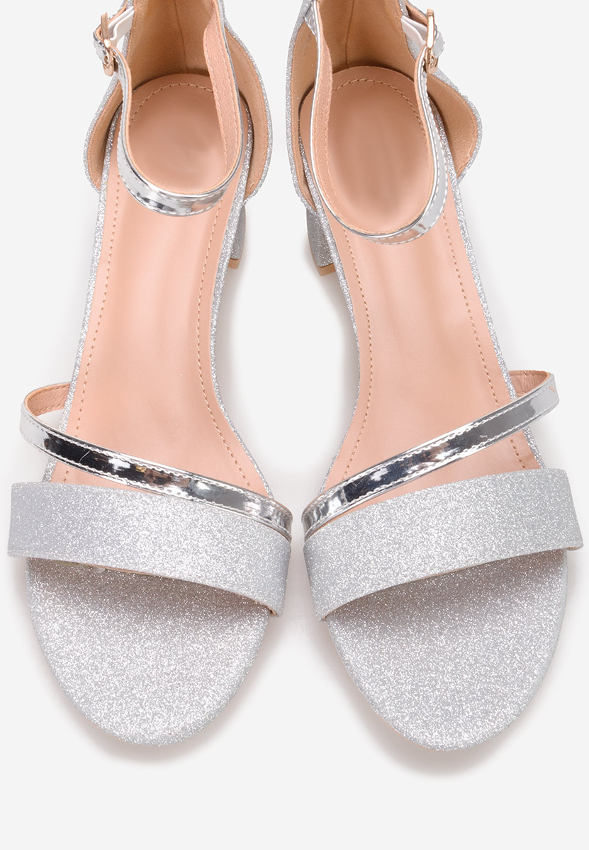 Sandale dama elegante Malena V5 argintii