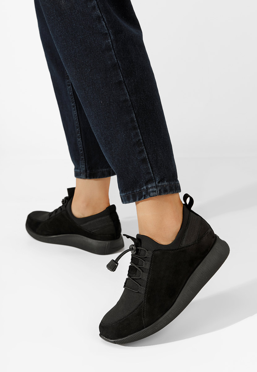 Pantofi casual dama piele Nemena negri