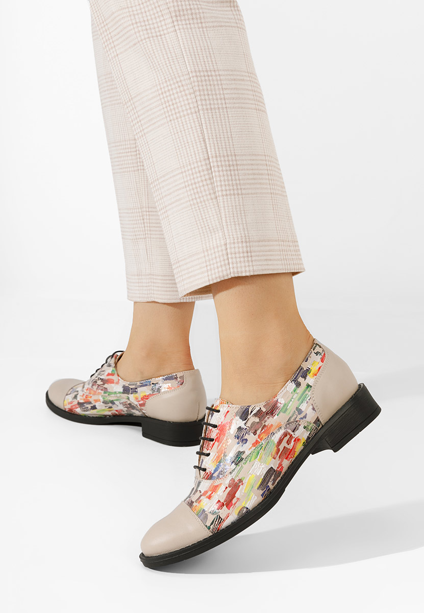 Pantofi oxford dama Genave V5 multicolori