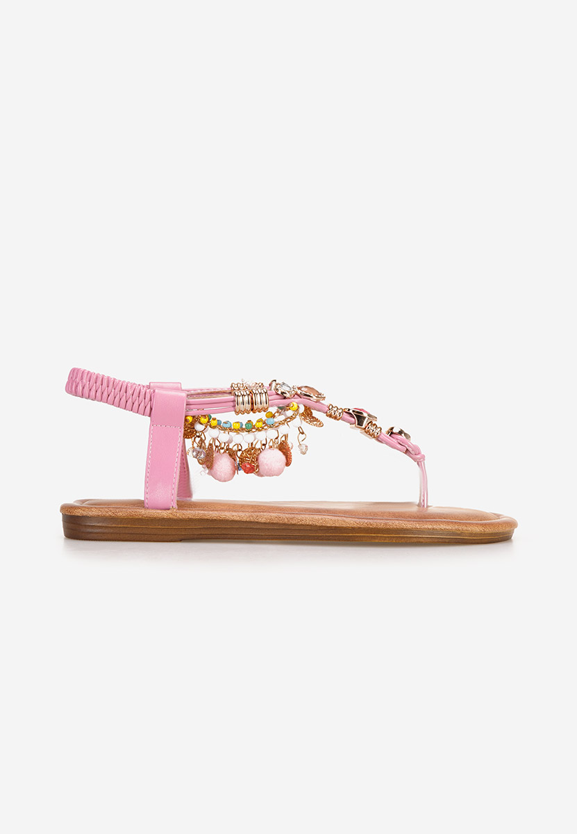 Sandale cu talpa joasa Adolia roz