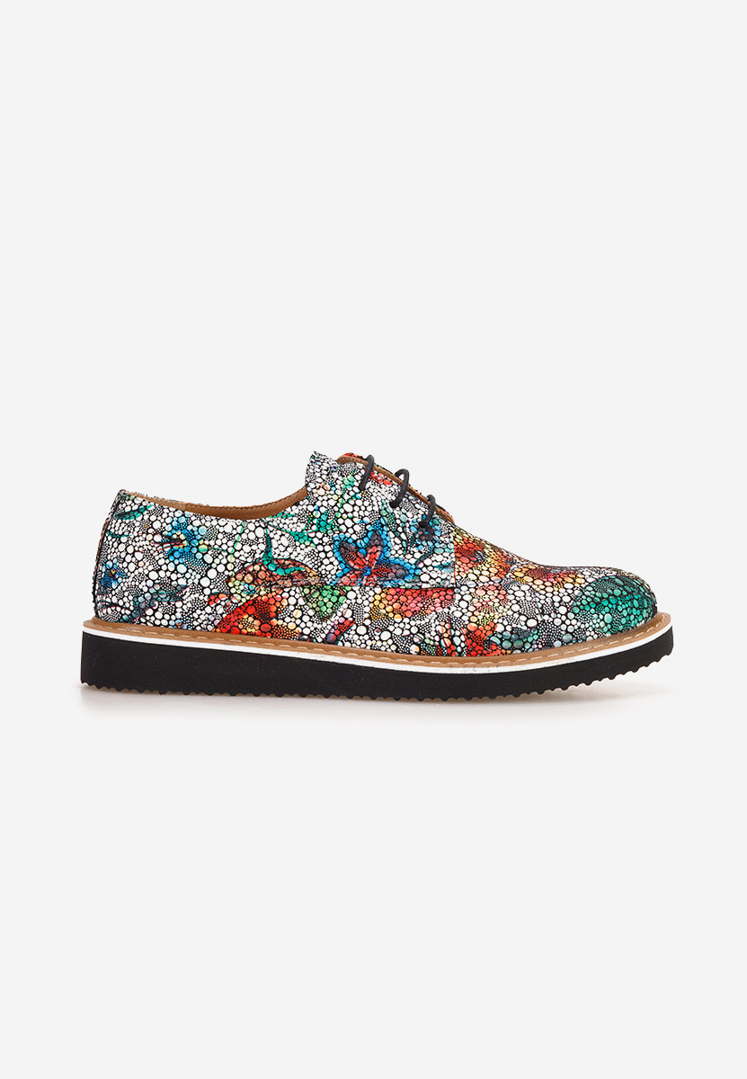 Pantofi casual dama piele Casilas V2 multicolori