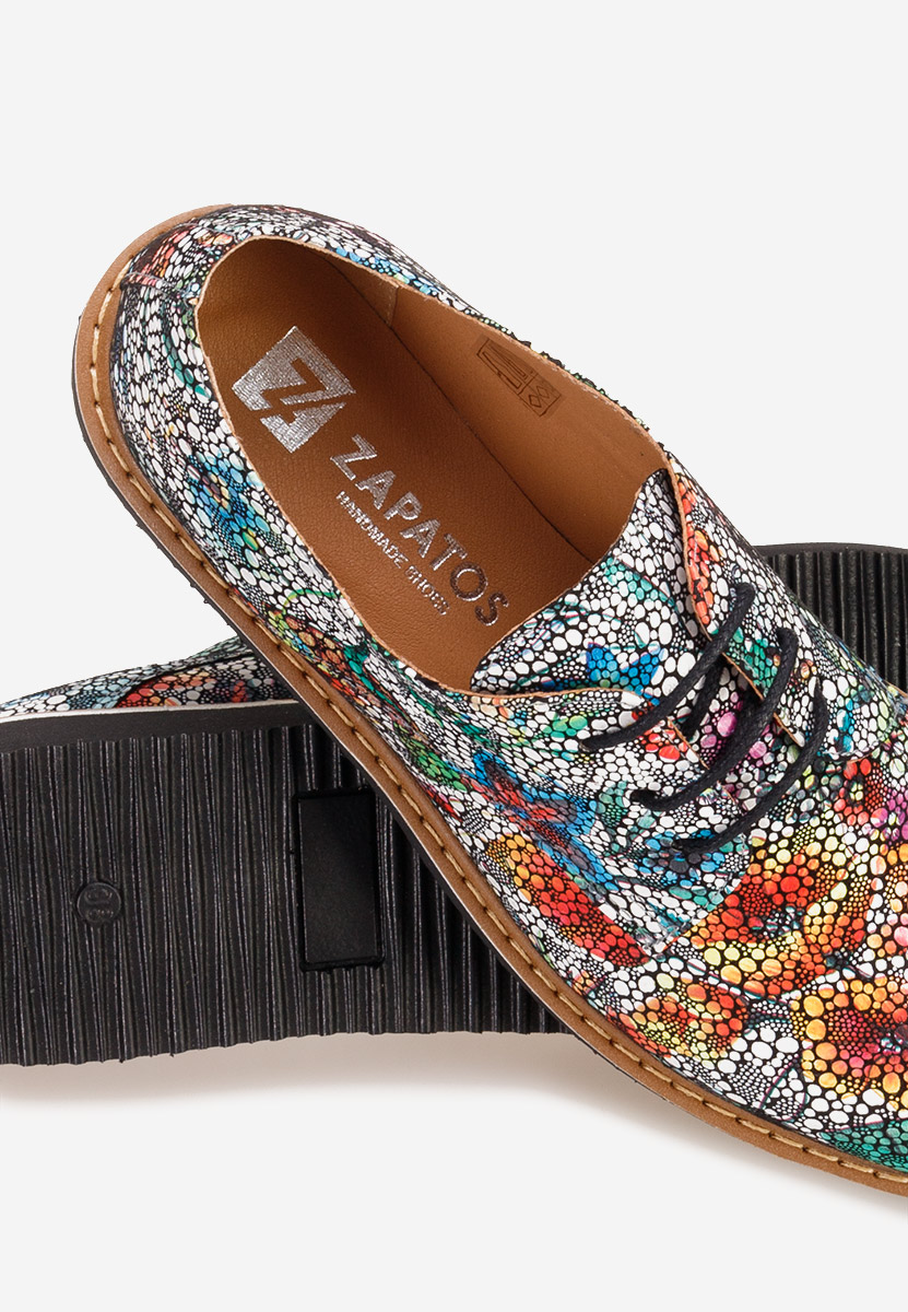 Pantofi casual dama piele Casilas V2 multicolori