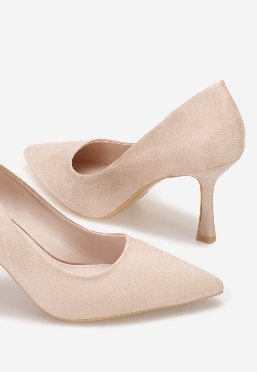 Pantofi cu toc stiletto Asterisa bej