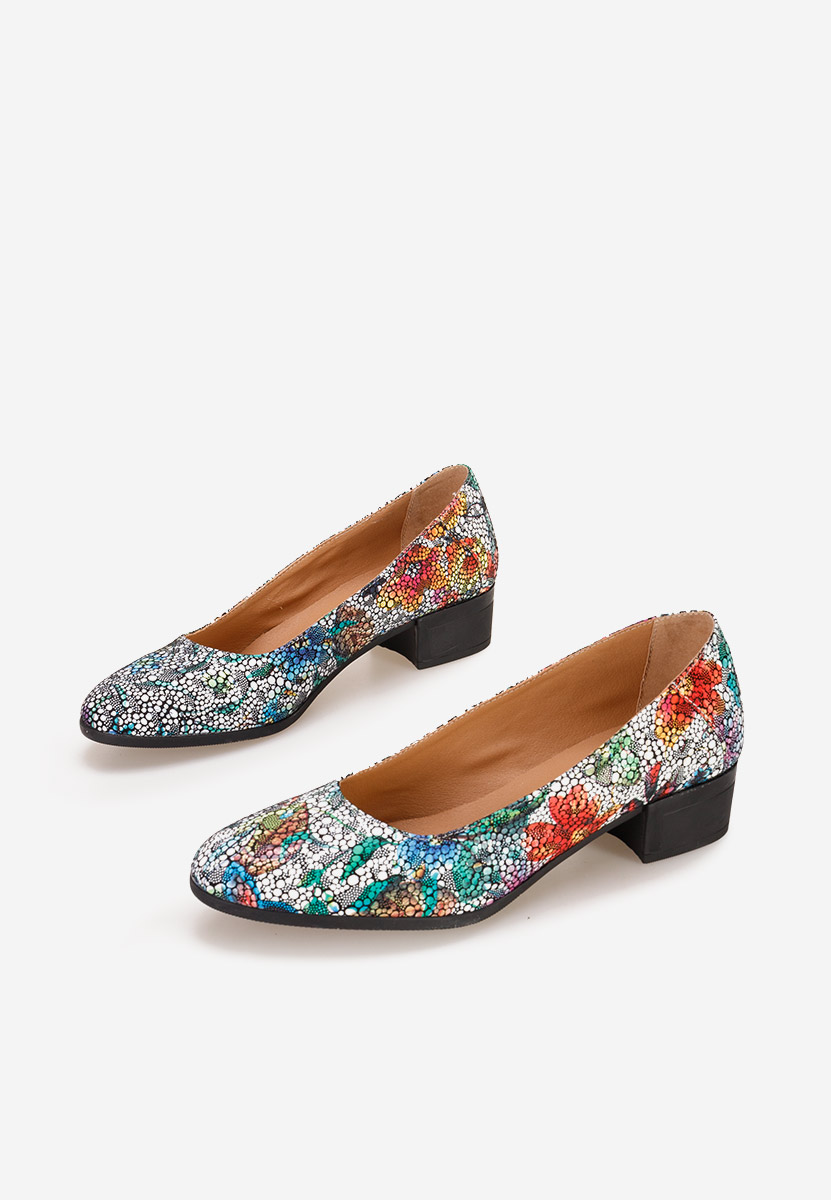 Pantofi dama piele naturala Montremy V7 multicolori
