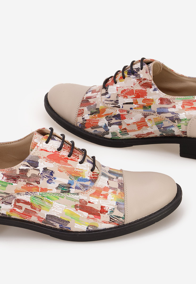 Pantofi oxford dama Genave V5 multicolori
