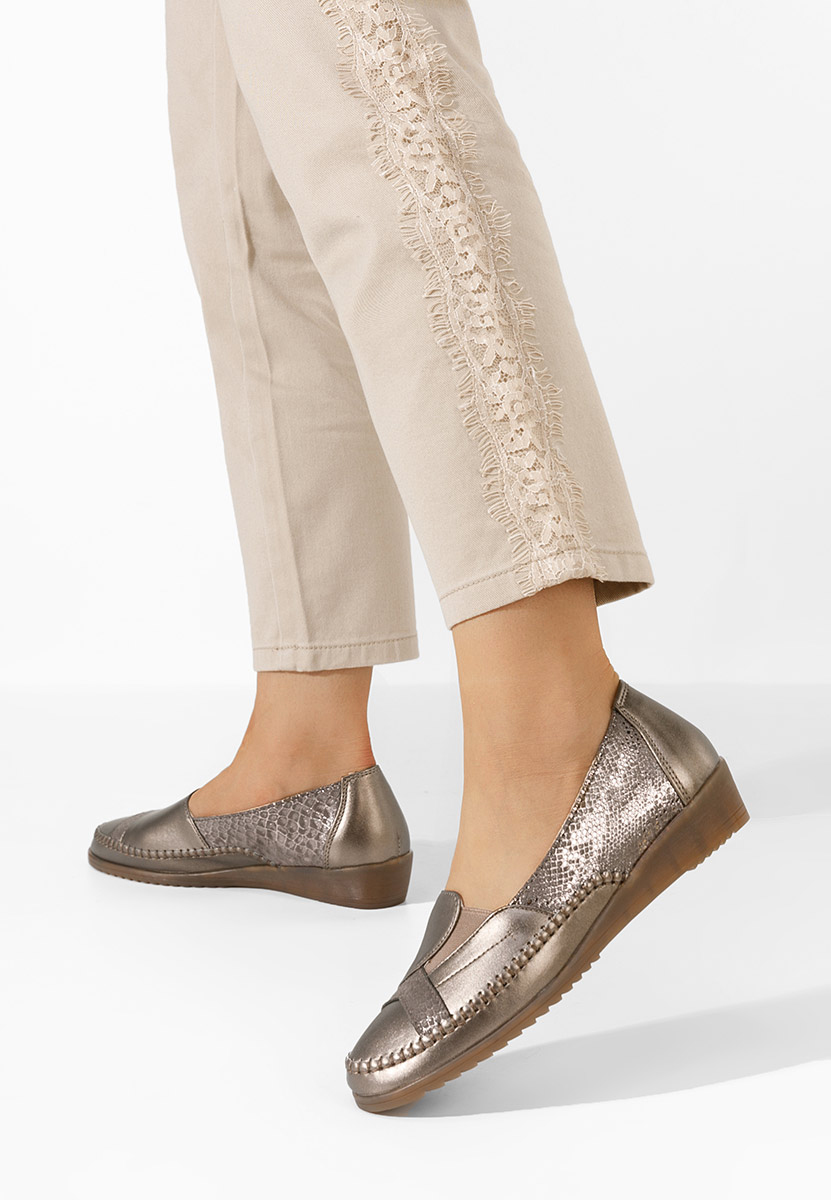 Pantofi casual damă Azohra aurii