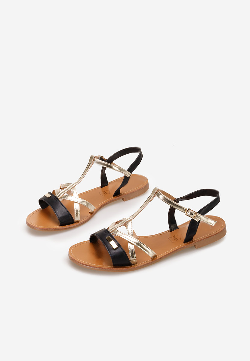 Sandale fara toc Resia negre