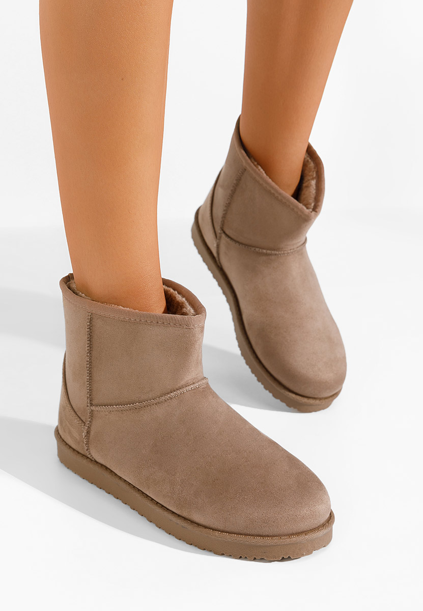 Cizme tip ugg Ribeira kaki