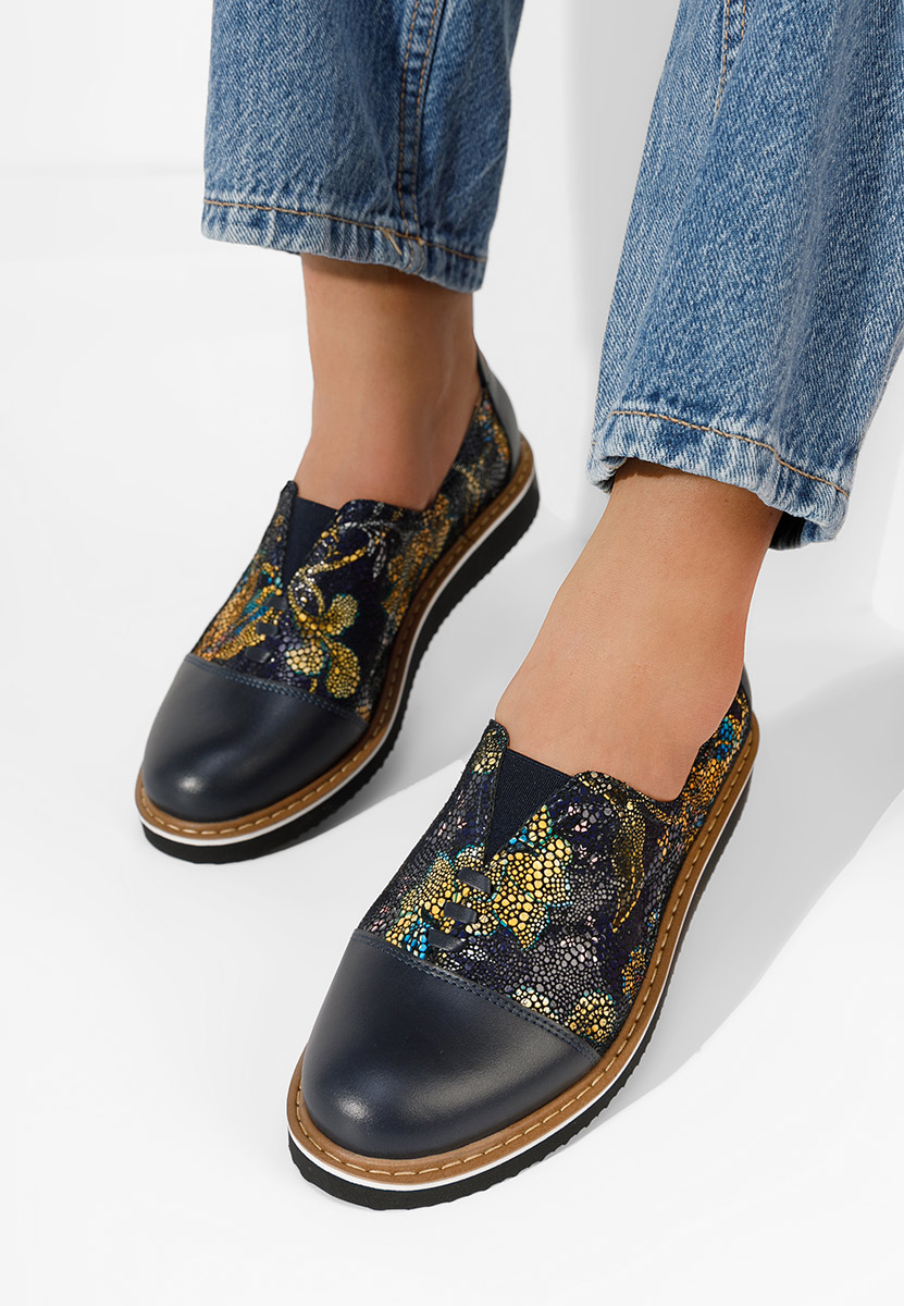 Pantofi casual dama piele Ariva V3 multicolori