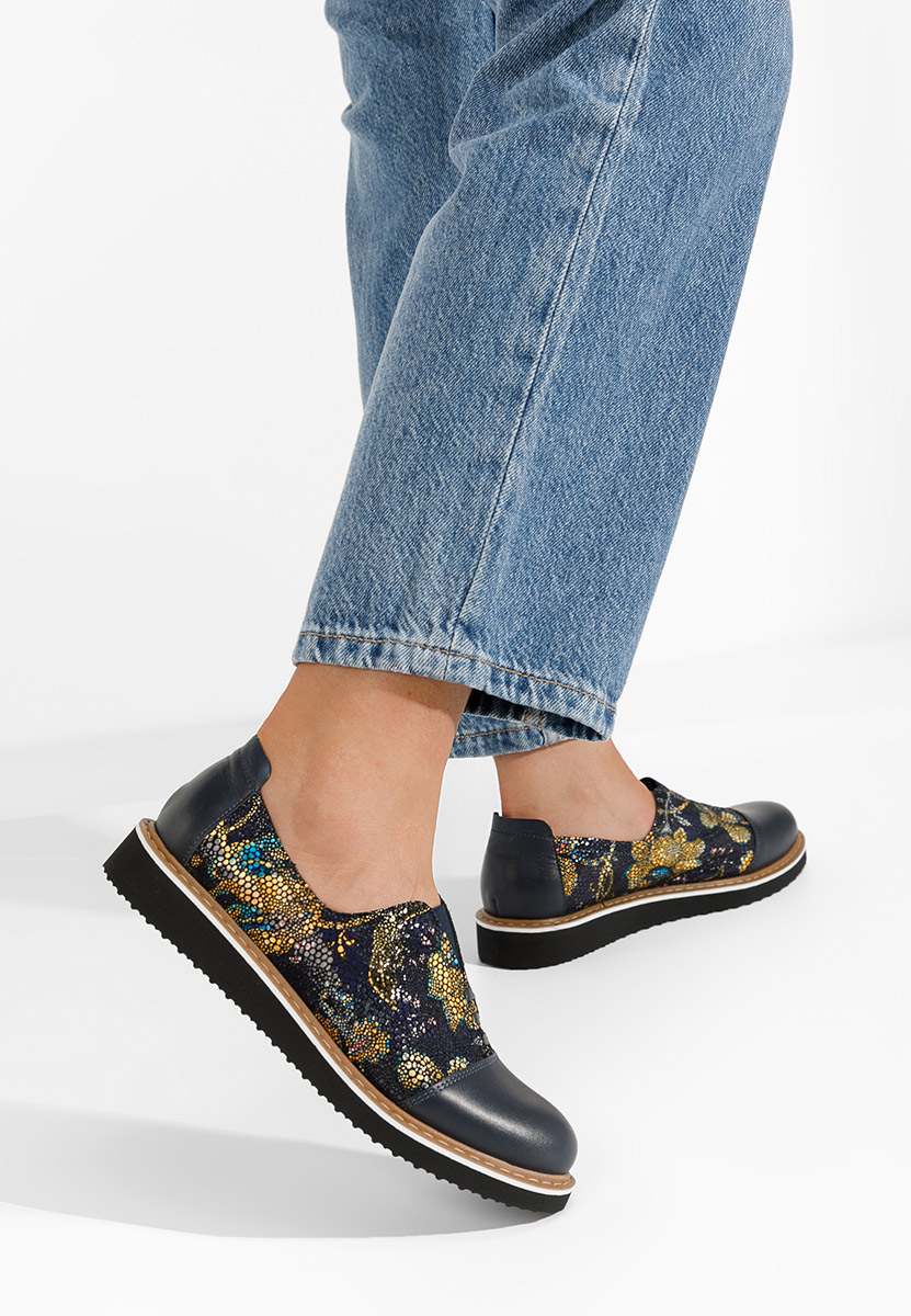 Pantofi casual dama piele Ariva V3 multicolori