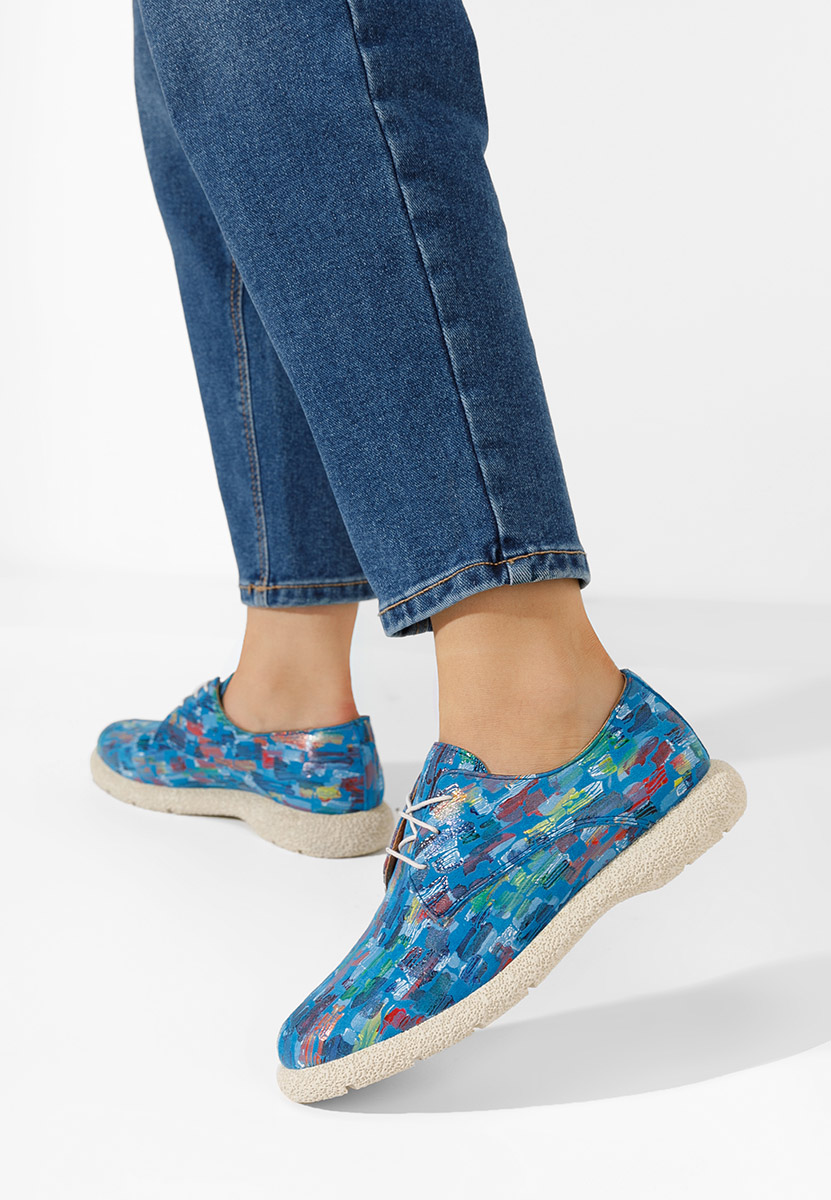 Pantofi derby piele Karysa multicolori