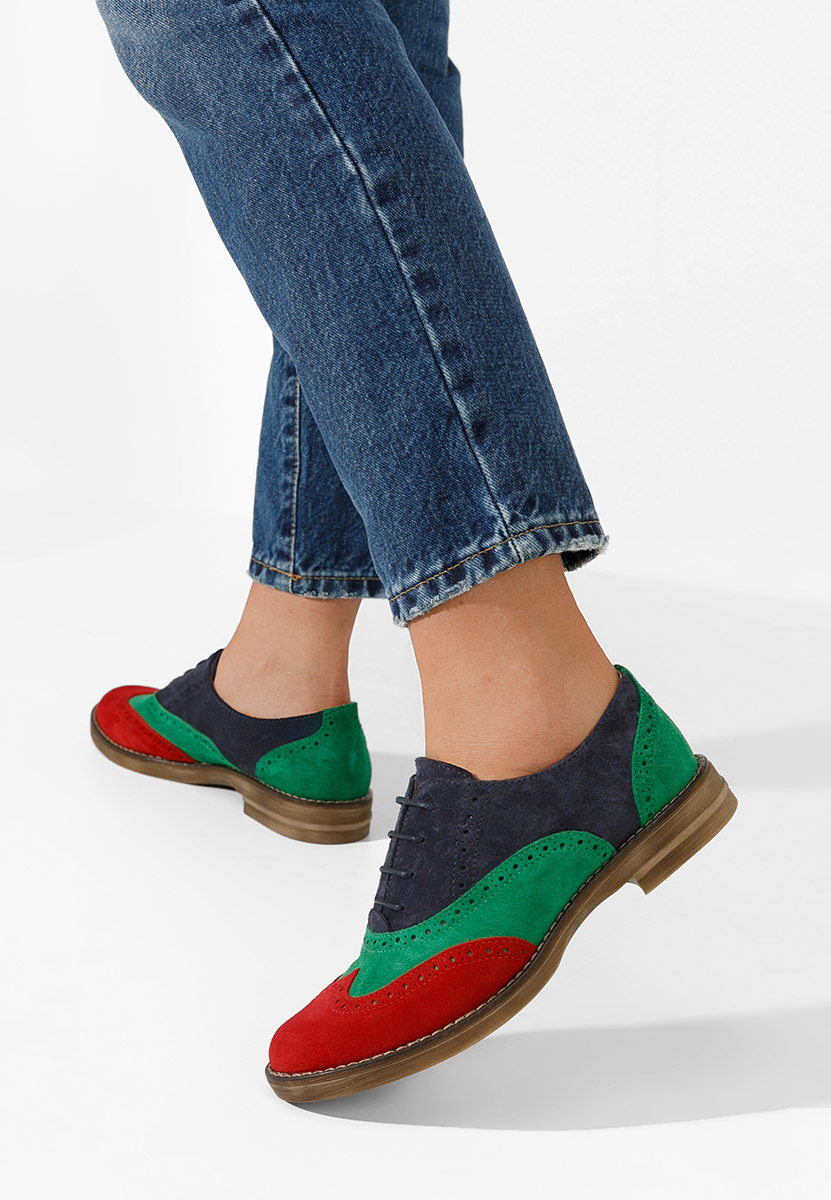 Pantofi dama brogue Emily V4 multicolori
