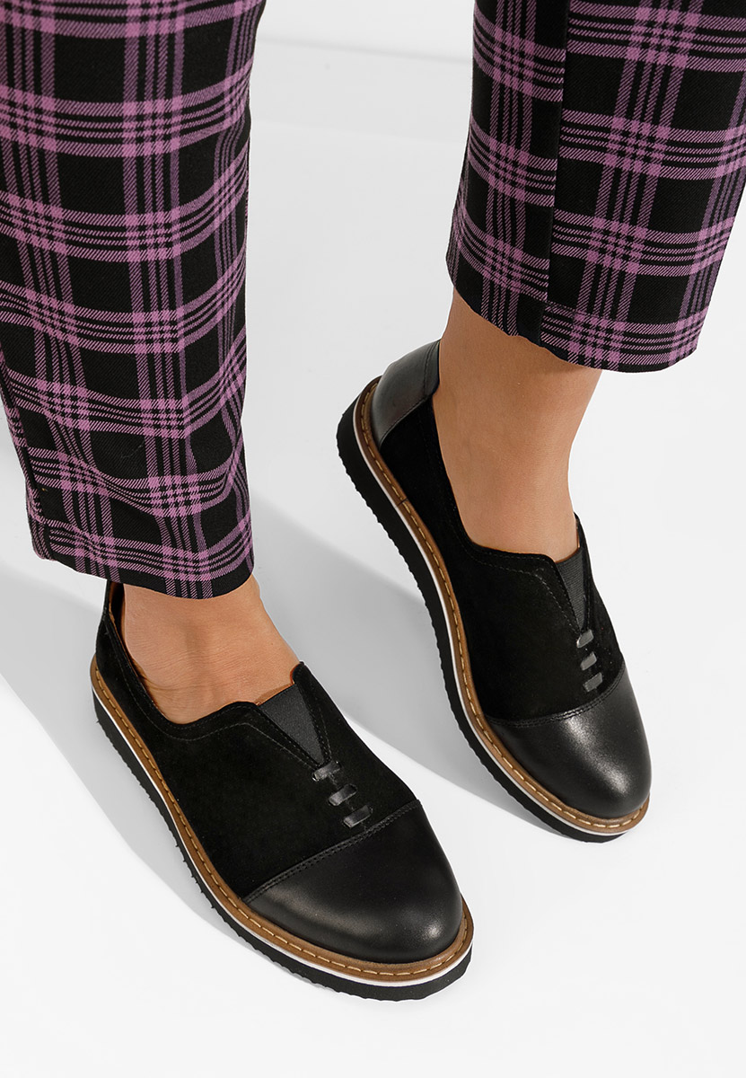 Pantofi casual dama piele Ariva V2 negri