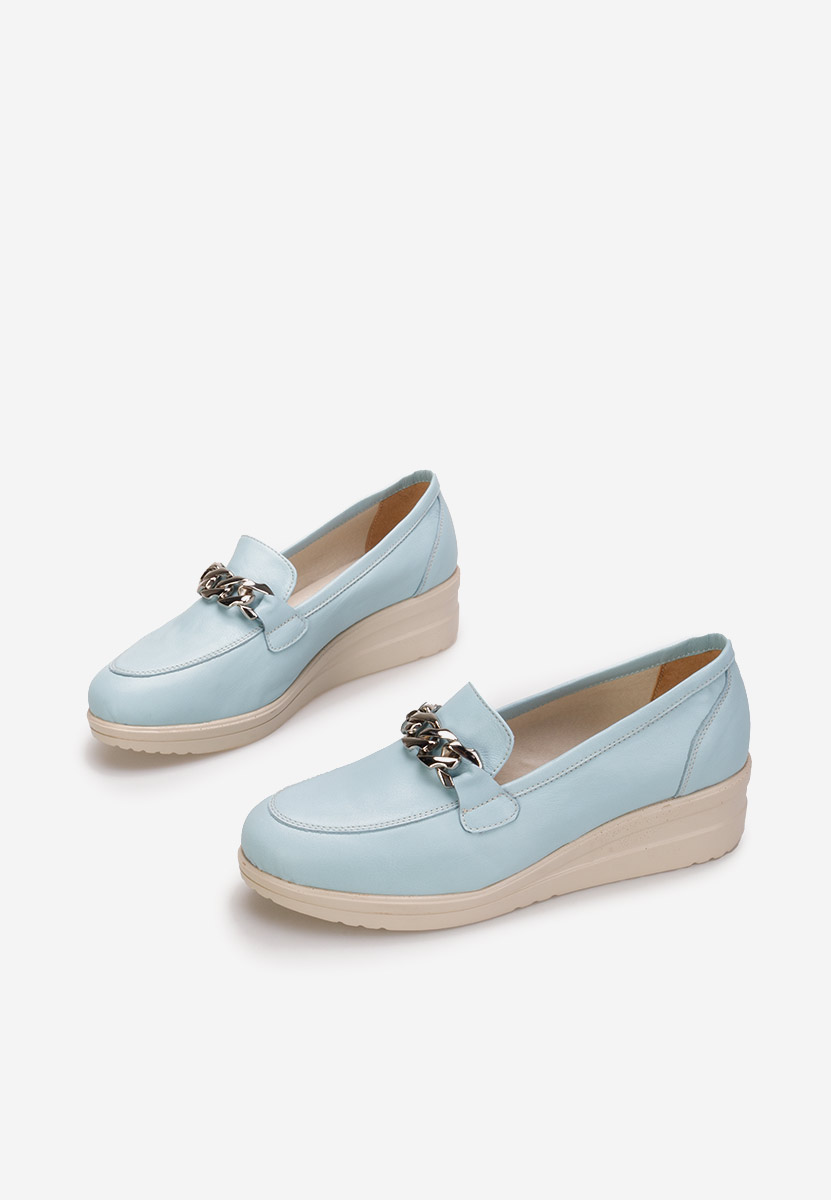Mocasini dama piele Siara bleu
