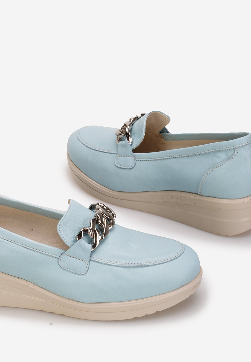 Mocasini dama piele Siara bleu