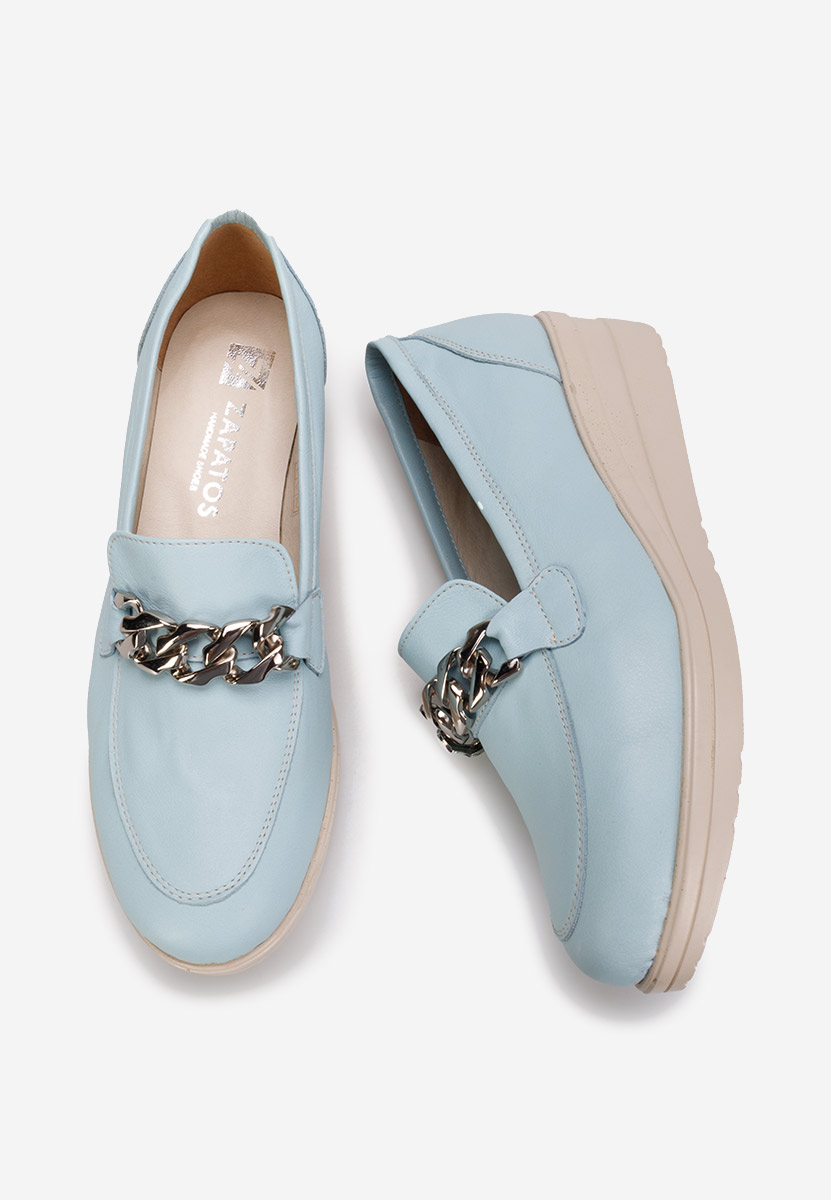 Mocasini dama piele Siara bleu