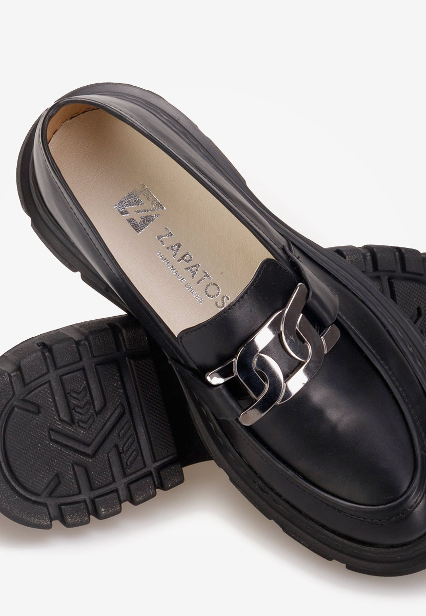 Mocasini piele naturala Haza V3 negri