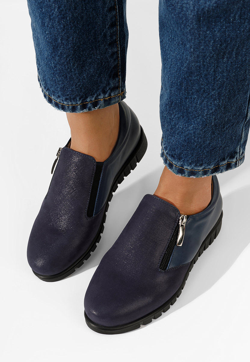 Pantofi casual dama piele Isola navy