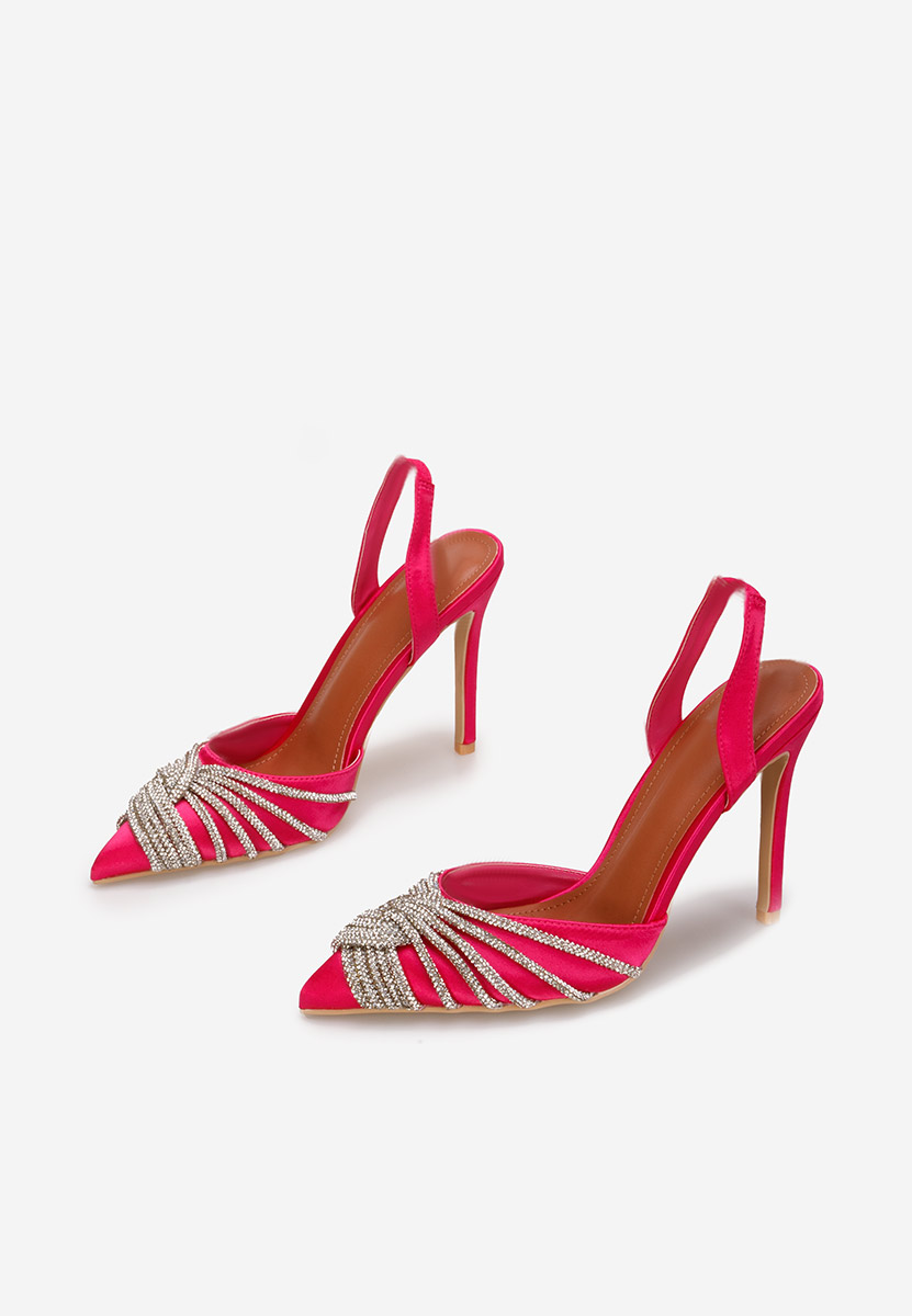 Pantofi stiletto eleganti Viviana fucsia