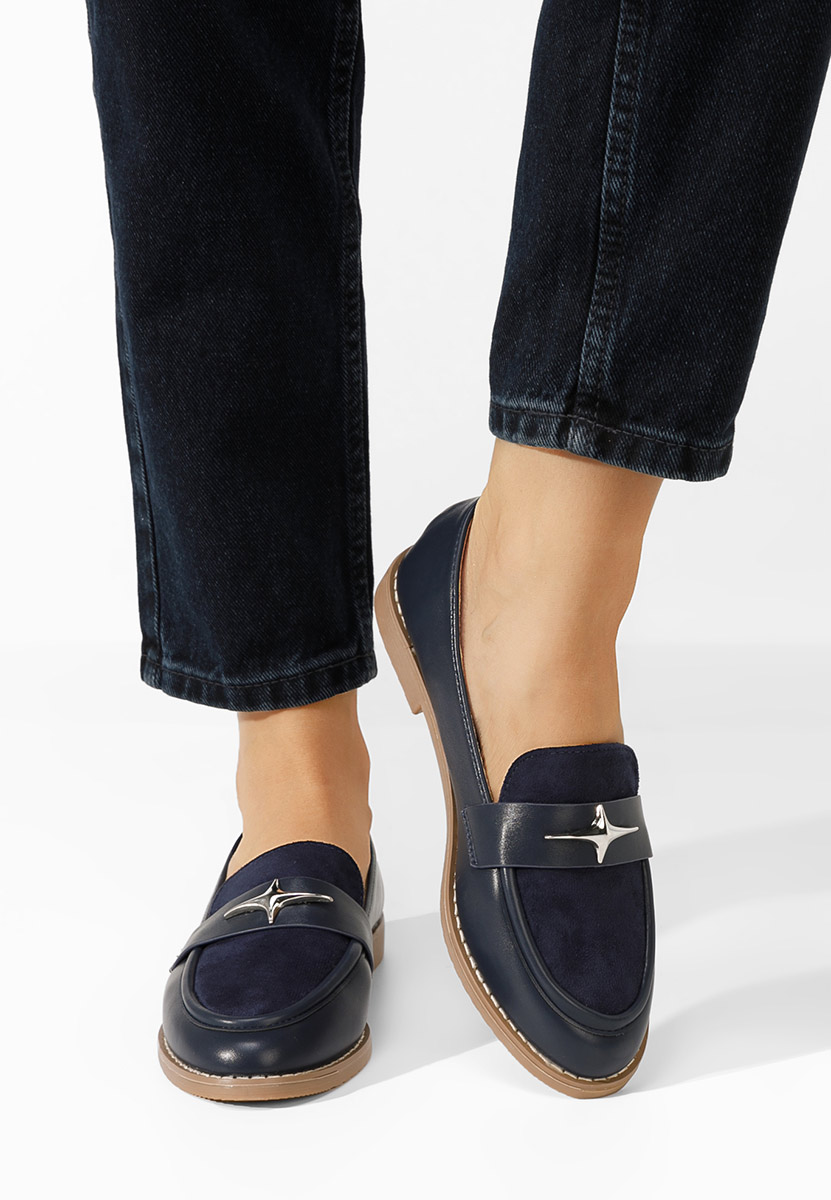 Mocasini dama eleganti Ilmadia navy